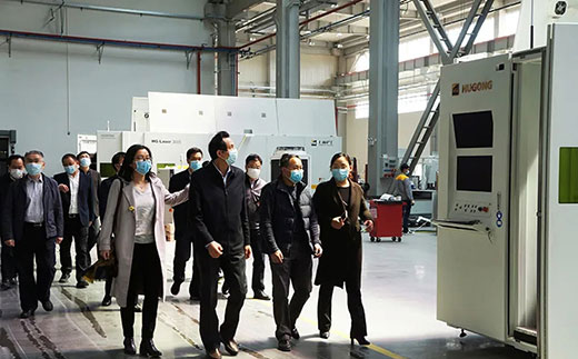 苏州市副市长蒋来清等向导调研不朽情缘机械人智能装备工业基地